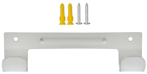 Soporte de pared para tabla de planchar, gancho para tabla de hierro, organizador de espacio, ganchos para tabla de planchar, fácil instalación, ahorro de espacio para dormitorios, lavaderos,