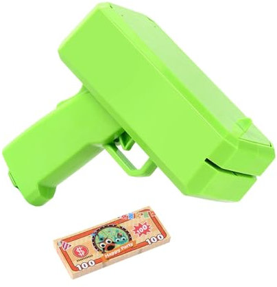 Moageme Handheld Spray Cash,Money Spray Shooter | Money Spray Shooter, Paper Playing Spray Prop Cash Shooter, Battery Not Included for Game Movies Supplies