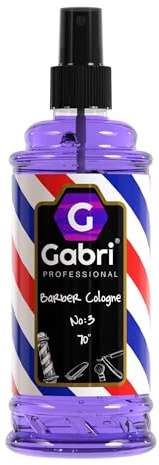 Gabri No:3 After Shave Barber Cologne 400ml - 70° Agua De Colonia Para Hombre, Colonia De Peluquería, Relajante, Calmante, Calmante, Refrescante