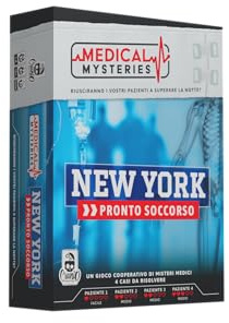 Cranio Creations - Medical Mysteries - New York: Pronto Soccorso - Salva La Vita Al Paziente! - Gioco Investigativo - Età 13+ - 60 Min - Da 1 a 4 Giocatori - Edizione in Lingua Italiana