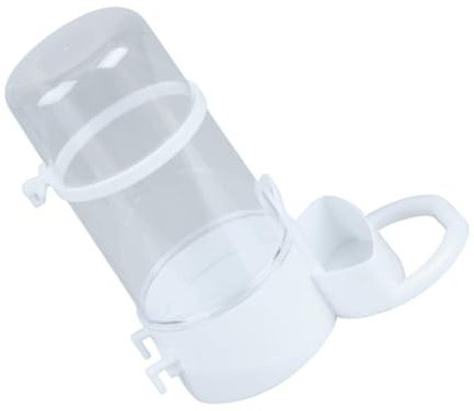BELLIFFY Automatic Hamster Feeder Hanging Plastic Feeding Bowl 13x13x15cm for Guinea Pig Hedgehog Cage Food Dispenser