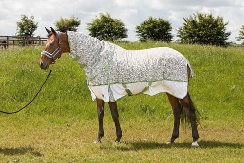 NETPROSHOP Pferde Fliegendecke Mesh-Pro Abschwitzdecke Größe 105-165, Groesse:165, Farbe:Mistletoe