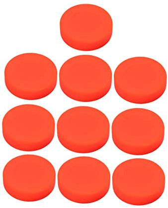 INOOMP 10 Stück Verstellbares Hartgummi Eishockey-Puck Mit Matter Oberfläche Hohe Härte Widerstandsfähig Mit Griffiger Oberflächenstruktur Für Präzise Schüsse Geeignet Für Straßenhockey o