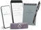 Rocketbook Wiederverwendbarer Mini-Notizblock, Taschenformat, 8,9 x 14 cm, Grau – gepunktete Seiten, App-verbunden, löschbar, ideal für unterwegs und schnelle Notizen überall
