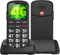 USHINING 4G Big Button Mobile Phone for Elderly, SIM Free Unlocked Senior Mobile Phone, Easy to Use Basic Mobile Phones with Type C Cable, Charging Base,SOS Emergency Button,Large Volume,Flashlight