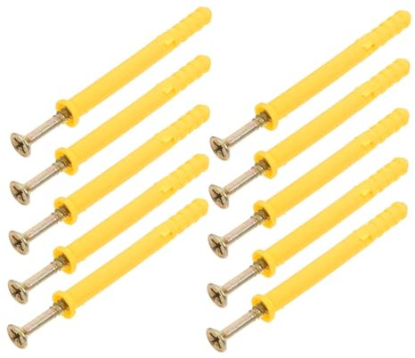 JECOMPRIS 20pezzi Tasselli Per Cartongesso in Plastica Kit Tasselli Autofilettanti Bulloni Per Installazione Facile e Adatti Miglioramento Casa e Edilizia Professionale