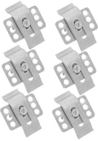 DOITOOL 6pièces Supports Évier Sous Plan Pour Fixation Sécurisée De Lavabo Clips De Montage Universels Pour Cuisine Et Salle De Bain Installation Facile