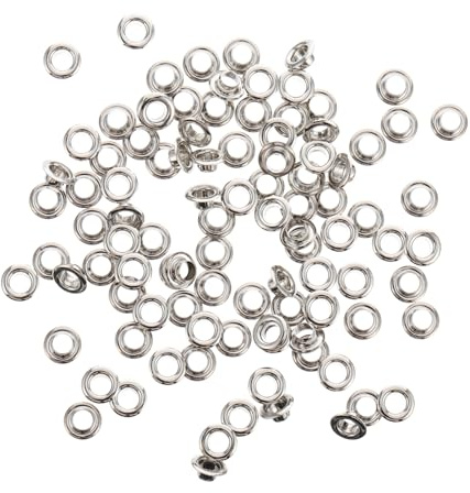 Gatuida 100pezzi per Tende Occhielli in Ottone Scorrevoli per Tende Silenziosi e Pratici