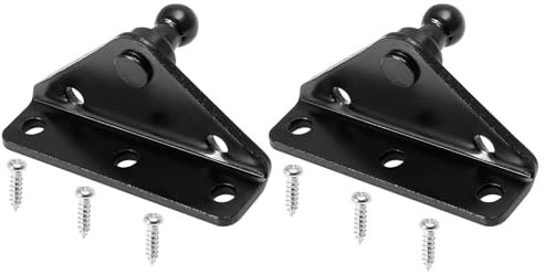 2 Set 10mm AR Perni a Sfera Ammortizzatori a Gas Staffe di Montaggio Connettore for Molla a Gas End Fitting Ammortizzatori 63x30x38mm
