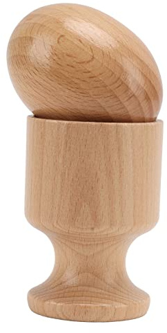 BAOFUYA Juguete de Rompecabezas con Forma de Huevera, Juguete Educativo de Madera de Haya para el Desarrollo de Habilidades, Habilidades Motoras Finas y Coordinación Mano-Ojo para Bebés y Niños