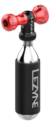 Lezyne Control Drive CO2 Red Gloss with 16G Cartridge CO2 Spender, Red/Hi-Gloss, One Size