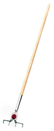 Systemstiel Holz, 140 cm - 4-Loch - Holzstiel Gerätestiel Besenstiel Wechselstiel