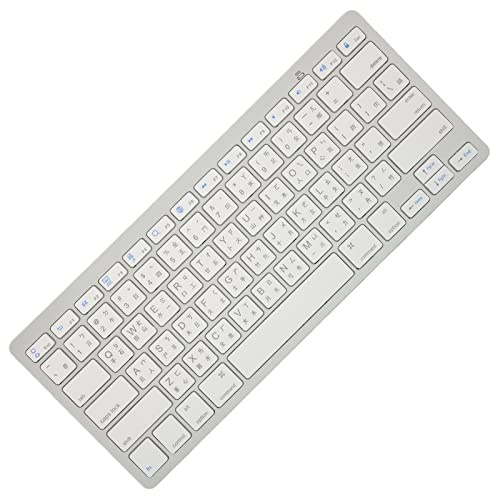 Yunseity Tragbare Drahtlose Bluetooth-Tastatur, Kompakttastatur mit 78 Tasten, für, Mac, Android,