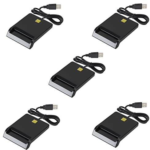 KLKNE Lector de tarjetas inteligentes portátil universal para tarjetas bancarias ID DNIE ATM IC lector para teléfonos Android Tablet