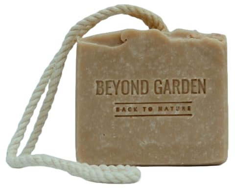 Himalayan Salt Soap on a Rope – Cedarwood & Peppermint, Easy Grip Natural Long-Lasting Shower Bar, (160g x1 Bar)