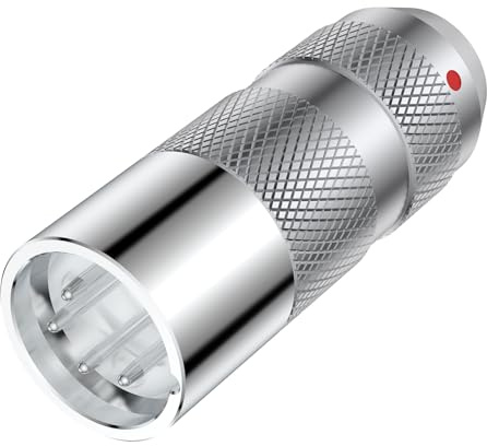 Viborg 1 Stück Reines Kupfer Male XLR Stecker XLR-Anschlüsse Löten XM204R 4-Polig Mikrofonkabelstecker Mikrofon-Audiobuchse