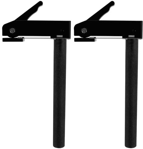 2Pack Bench Dog Clamps, Aluminum Alloy Bench Dog Hold Down Clamp 3 Levels Adjustable Workbench Quick Clamps Fit Tall Work-Piece Quick Fix & Release(20mm Hole)