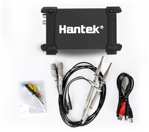Hantek Qingdao Hantek 6022BE Virtuelles Oszilloskop, USB, PC-basiert, 2 Kanäle, 20 MHz, 48 msa/s (Hantek6022BE)