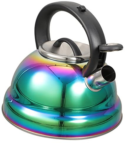 LeGDOr Tetera de Acero Inoxidable Tetera pequeña Teteras Teteras para té Suelto Tetera con infusor Teteras para Estufa Tetera Superior Tetera Vintage Estufa de Gas Hervidor Oficina Café de Metal