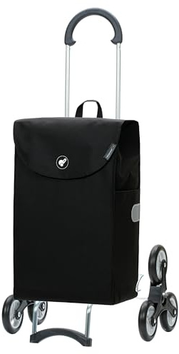 Andersen Einkaufstrolley - klappbar - 44 Liter - Treppensteiger | belastbar 40 kg - Stahlgestell - Trolley - Rad Ø 15 cm - Scala Shopper Walker schwarz