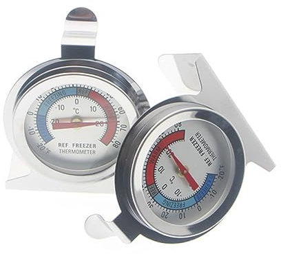 KONTONTY 4pièces Thermomètres Réfrigérateur Acier Inoxydable De Thermomètres Pour Congélateur Et Réfrigérateur Papier