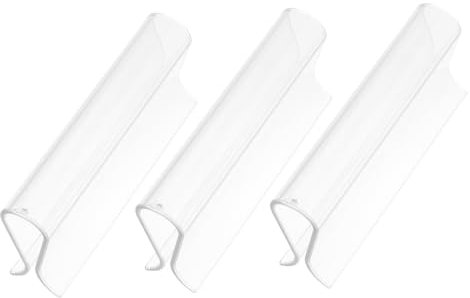 Alipis 3 Stück Feste Vorhangclips Aus Transparentem Kunststoff Rollo Befestigungsklemmen Für Zuhause Und Büro Kratzfreie Oberfläche Einfach Zu Montieren