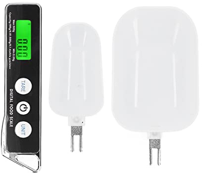 WPKD BLUEIY Digital Measuring Spoon,Weighing Spoon Scale,0.05-500g Measure Range,Multi Weight Unit Conversion,for Flour Tea Spices(Black)