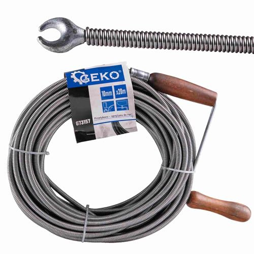 BSD Rohrreinigungsspirale 10mm x 20m - Effektives Werkzeug zur Beseitigung von Verstopfungen in Abflüssen und Kanalsystemen, ideal für Heim- und Profianwendungen.