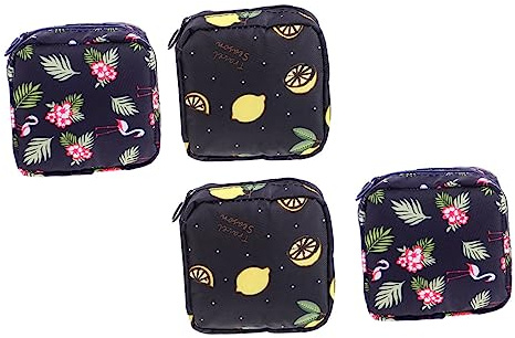 CALLARON Bolsas de Almacenamiento Multifunción 4piezas para Toallas Sanitarias y Compresas Menstruales, Práctica y Duradera, Adecuado para Viajar y Actividades al Aire Libre