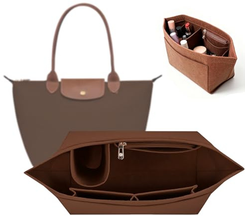 Organizer für Longchamp Tasche,Filz Taschenorganizer mit Mehreren Taschen,L