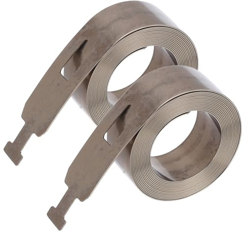 CLISPEED Resorte Helicoidal Plano para Ventana 12 Mm Ancho X 1,2 M Largo, Kit 2 Piezas de Acero Inoxidable para Persianas Enrollables y Ventanas Plegables, Herraje de Tensión para