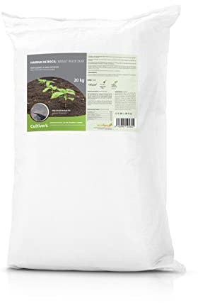 CULTIVERS Rock Farine (polvere di basalto) 20 kg. Farina Di Roccia Fertilizzante ecologico a base di silicio che fornisce microelementi per tutti i tipi di piante