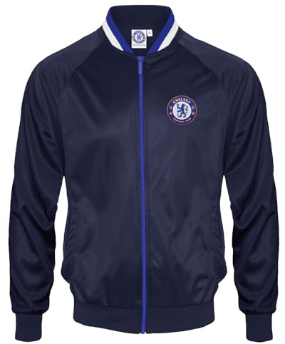 Chelsea FC Herren Retro-Trainingsjacke - Reißverschluss - Polyester