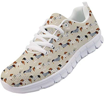 chaqlin Femmes & Hommes Baskets Chaussures de Course sous-Marin Animal Requin Loup Motif Sport Sneaker Mode À Lacets Baskets pour Garçon Filles Bleu