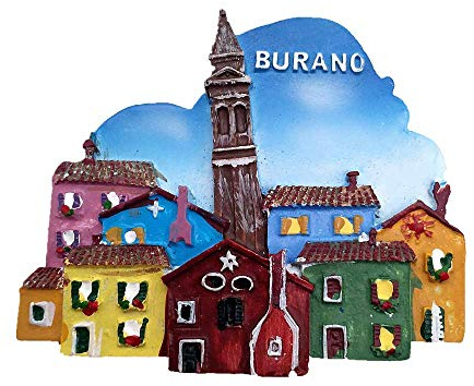 Burano Venedig Italien 3D Kühlschrankmagnet Tourist Souvenir Geschenk Home Küche Dekoration Magnetaufkleber Burano Venedig Kühlschrankmagnet