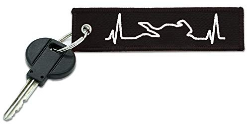 AUTODOMY Motorrad Schlüsselanhänger | Schlüsseltasche für Motorrad | Kratzfest | Schlüsseletui mit Innen und Außenring 11x8x1 cm