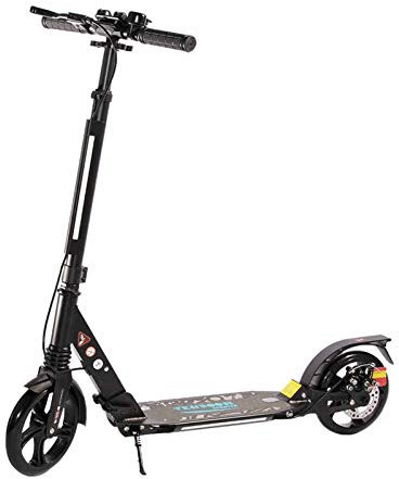 Stunt-Roller für Jungen Aluminium-Roller für Kinder im Alter von 6 bis 12 Jahren Klappbarer Verstellbarer Mikroroller mit doppelter Federung und hinterer Fußbremse