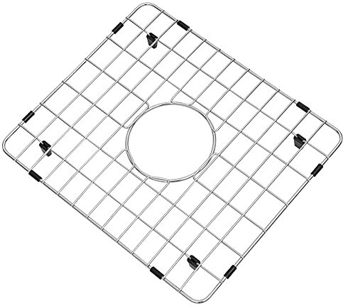 Zeesink Sink Protectors for Kitchen Sink,Sink Grid 14 15/16 X 13,Sink Bottom Grid,Stainless Steel Sink Protector,Sink Grate with Center Hole