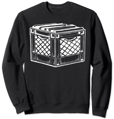 Caisse de disques vinyles phonographiques pour amateurs de disques vinyles Sweatshirt