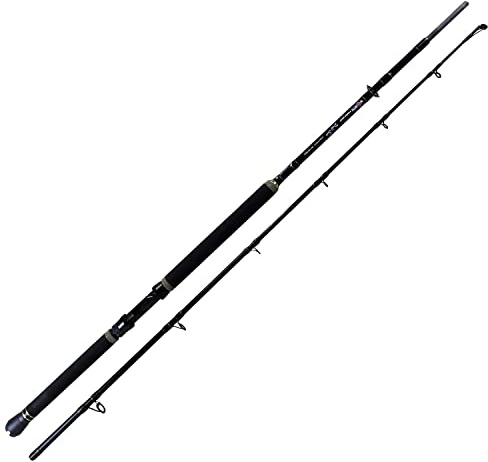 Team Deep Sea North Power Boat – Norwegen Bootsrute – 2,10m – 24T Carbon Blank – Multirollen-Rute für Heilbutt & Dorsch – Kreuzabschluss & Alu-Rollenhalter – Hochsee-Steckrute