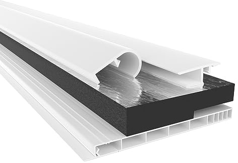 HEXIM Sportello di ispezione, profilo di transizione e profilo di montaggio in un pacchetto completo, longueur: 1000-2000 mm, largeur: 120-320 mm (120 mm x 1.4 metro)