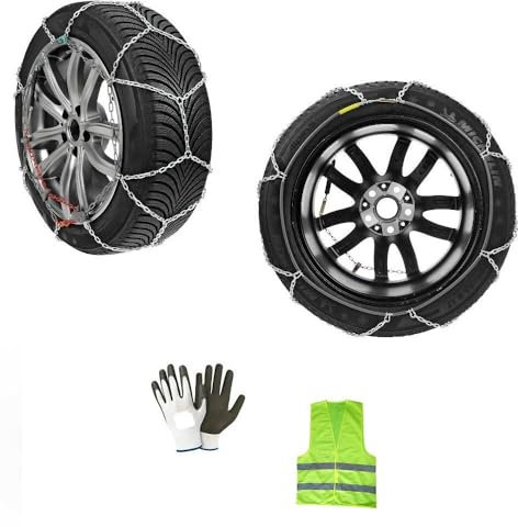 Schnee- UND EISKETTEN FÜR Autos 16-MM-MASCHENKETTE FÜR RÄDER REIFENGRÖSSE 215/65 17 Con CERCHIO 17 1 Paar Ketten =2 STÜCK FÜR Fahrzeuge MIT STRASSENZULASSUNG