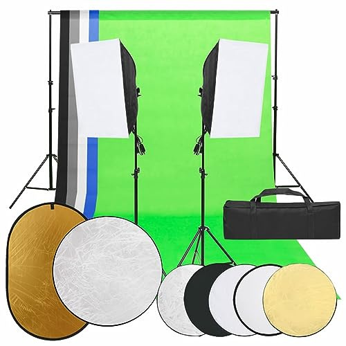 Lechnical Kit per Studio Fotografico con Set Luci, Fondale e Riflettore,Studio Foto,Fotografia,Illuminazione e Studio,Luci e Flash da Studio(SPU:3094733)