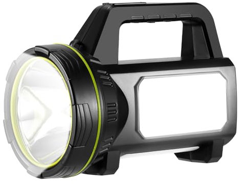 Lycasia Rechargeable Torch,Torches LED Super Bright Rechargeable Flashlight,Waterproof Outdoor LED Torch 2 Modes,Multi-Functional Camping Light LED Spotlight Searchlight [Energy Class A++]