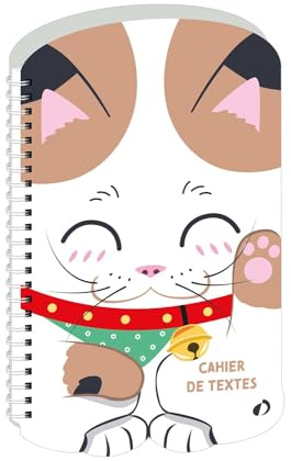 Quo Vadis - Anteckningsbok - Spiralé - Fransk - Kawaii - Flerfärgad - Daglig - 15 x 21 cm - vitt Clairefontaine papper - fransk tillverkning