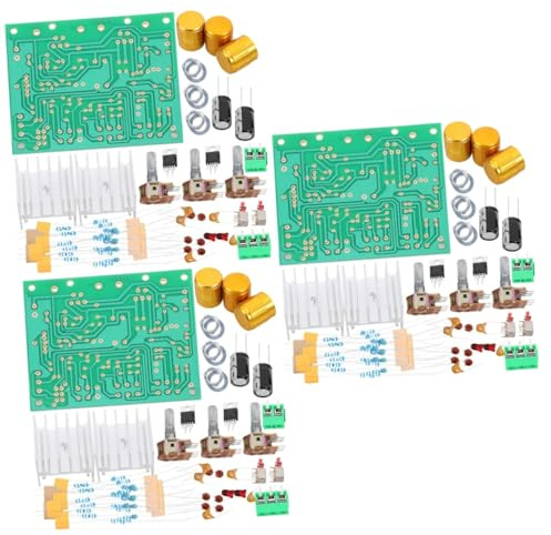 Mobestech 3sets Power Amplifier Board Dual Channel Audio Stereo Amp Module for Home Sound Systems Speaker Amp