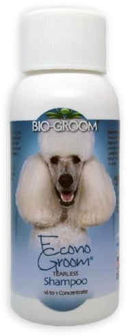 Bio-Groom Econo-Groom - Hochkonzentriertes Hundeshampoo und Welpenshampoo - Konzentrat 1:30 - Verdünnt 1.8 L - Mild, Hypoallergen, Tränenfrei - Verleiht Fülle und Glanz - 59 ml