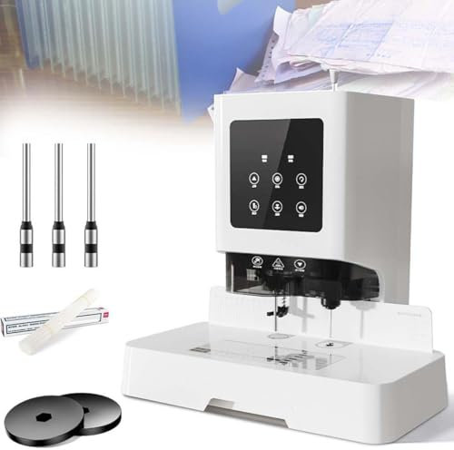 GYQSSD Elektrische Quittungs- und Gutscheinbindemaschine, automatische Heißschmelzstanzmaschine, 50 mm Dicke, 15 s schnelles Binden, Nylonröhren-Buchbinder für Schul- und Bürobindung