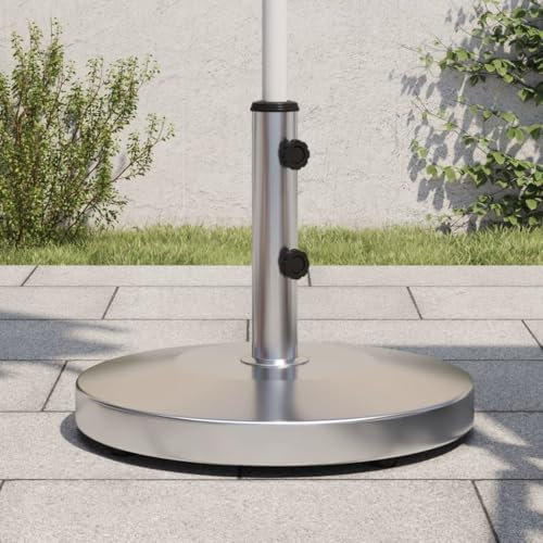Homgoday Round Parasol Base for Poles Ø32/38/48 mm 25 kg, Umbrella Stand, Umbrella Base, Umbrella Stand, Umbrella Stands and Parasols for Garden, Balcony, Terrace Beach