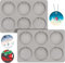2 PCS Round Resin Mould,Christmas Resin Moulds Silicone,Round Pendant Mould,with Hanging Hole epoxy Resin Moulds,Ornament Moulds for Christmas Tree Decorations DIY Crafts Silicone Moulds for Resin